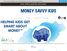 Tablet Screenshot of moneysavvykids.com.au